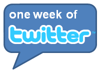 One week of Twitter