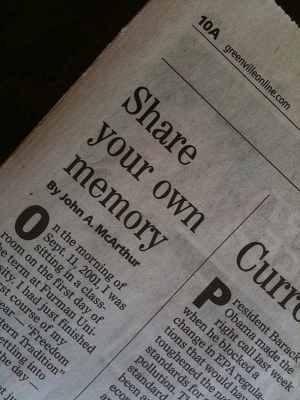 9/11 Remembered in Memorials