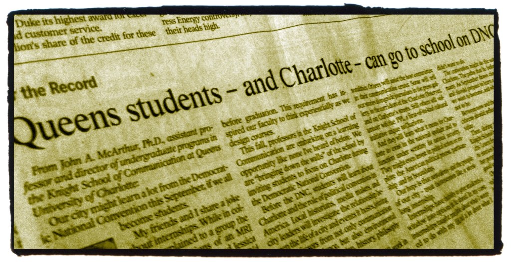 Queens students – and Charlotte – can go to school on&nbsp;DNC